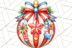 Multi Themed Christmas Ornament Clipart PNG Product Image 2