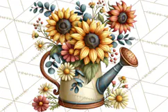 Inspirational Farmhouse Sunflower Clipart PNG Product Image 2
