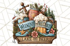 Lake Life Booze Clipart PNG Product Image 2