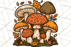 Cozy Fall Clipart PNG Autumn Harvest Illustrations Product Image 2