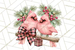 Buffalo Plaid Christmas PNG Clipart Product Image 2