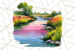 Watercolor Inspirational Landscape Backgrounds Product Image 5