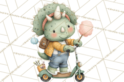 Cute Summer Dinosaur Clipart Sweet Treat Dino PNG Product Image 5