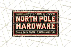 Vintage Christmas Signs Clipart PNG Product Image 2