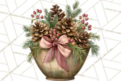 Vintage Farmhouse Christmas Decor PNG Product Image 2