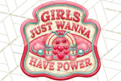Girl Power Retro Diner Sign PNG Clipart Product Image 3