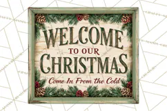 Farmhouse Christmas Signs PNG Product Image 2
