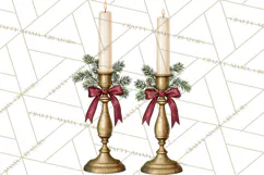 Vintage Farmhouse Christmas Decor PNG Product Image 3