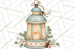 Christmas Mouse Clipart, Pastel Holiday Mice PNG, Nursery Product Image 3