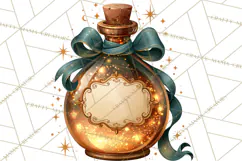Vintage Witch Apothecary Clipart PNG, Halloween Magic Product Image 3