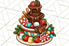 Cocoa Christmas Clipart, Chocolate Coffee Holiday PNG Product Image 3
