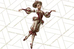 Christmas Circus Clipart, Vintage Christmas Circus PNG Product Image 3