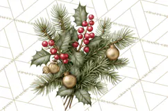Christmas Mahjong Clipart, Holiday Mahjong Tiles PNG Product Image 3