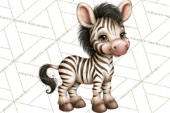 Safari Clipart African Animals Watercolor PNG Product Image 3