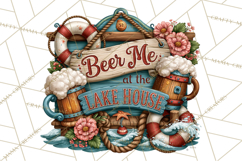 Lake Life Booze Clipart PNG Product Image 4