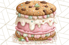 Milk Cookies Candy Chocolate Dessert Clipart PNG Product Image 3