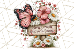 Inspirational Butterfly Sign Clipart PNG Product Image 4