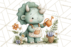 Cute Summer Dinosaur Clipart Sweet Treat Dino PNG Product Image 3
