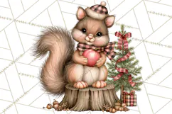 Buffalo Plaid Christmas PNG Clipart Product Image 4