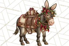 Western Christmas Clipart PNG, Cowboy Christmas, Rustic Product Image 4