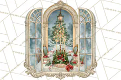 Christmas Through The Window PNG Clipart Product Image 5