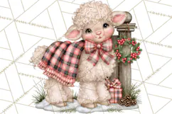 Buffalo Plaid Christmas PNG Clipart Product Image 5
