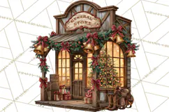 Western Christmas Clipart PNG, Cowboy Christmas, Rustic Product Image 5
