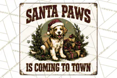 Vintage Christmas Metal Sign Clipart, Funny, Inspirational Product Image 5