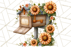 Inspirational Farmhouse Sunflower Clipart PNG Product Image 5