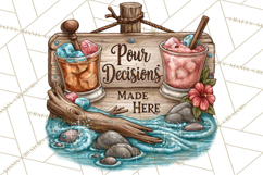 Lake Life Booze Clipart PNG Product Image 5