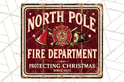 Vintage Christmas Signs Clipart PNG Product Image 5