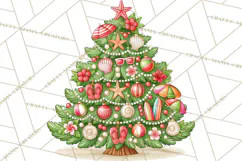 Multi Themed Christmas Trees Clipart PNG Product Image 2