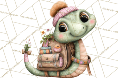 Cute Snake Clipart Pastel Reptile PNG Product Image 5