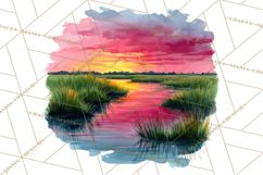 Watercolor Inspirational Landscape Backgrounds Product Image 5