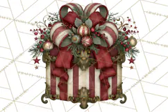 Christmas Circus Clipart, Vintage Christmas Circus PNG Product Image 2