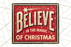 Vintage Christmas Signs Clipart PNG Product Image 2