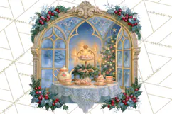 Christmas Through The Window PNG Clipart Product Image 2