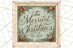 Farmhouse Christmas Signs PNG Product Image 2