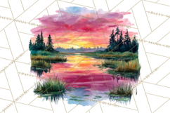 Watercolor Inspirational Landscape Backgrounds Product Image 2