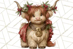 Western Christmas Clipart PNG, Cowboy Christmas, Rustic Product Image 3