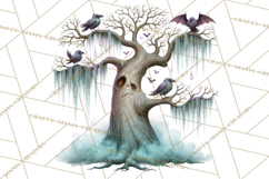 Halloween Graveyard Clipart PNG Product Image 3