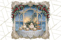 Christmas Through The Window PNG Clipart Product Image 3