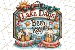 Lake Life Booze Clipart PNG Product Image 3