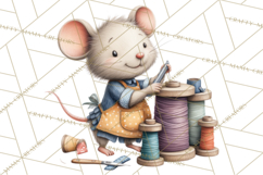 Mischievous Mouse Occupation Clipart PNG Product Image 2