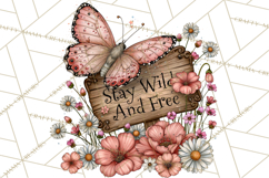 Inspirational Butterfly Sign Clipart PNG Product Image 3