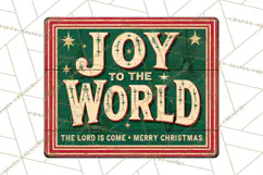 Vintage Christmas Signs Clipart PNG Product Image 4