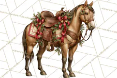 Western Christmas Clipart PNG, Cowboy Christmas, Rustic Product Image 4