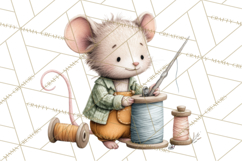 Mischievous Mouse Occupation Clipart PNG Product Image 3