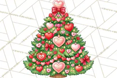 Multi Themed Christmas Trees Clipart PNG Product Image 4