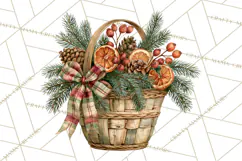 Vintage Farmhouse Christmas Decor PNG Product Image 4
